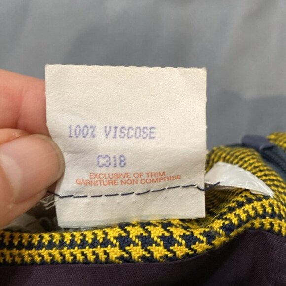 Jones New York Yellow Plaid Pencil Pencil Skirt Size 12 - Picture 15 of 16